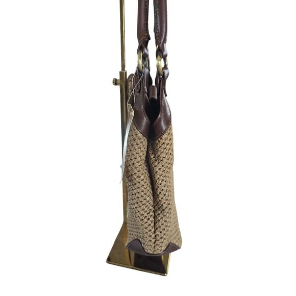 Y2K Rosetti 3 Piece Boho Woven Brown Shoulder Bag Set NWT Coconut Girl Deadstock - Picture 6 of 8